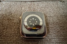 Apple, Watch, Series 8, 45mm, Arany, Rozsdamentes Acél, Milanese, Milánói, Gold, A2775, Stainless Steel, iwatch, applewatch