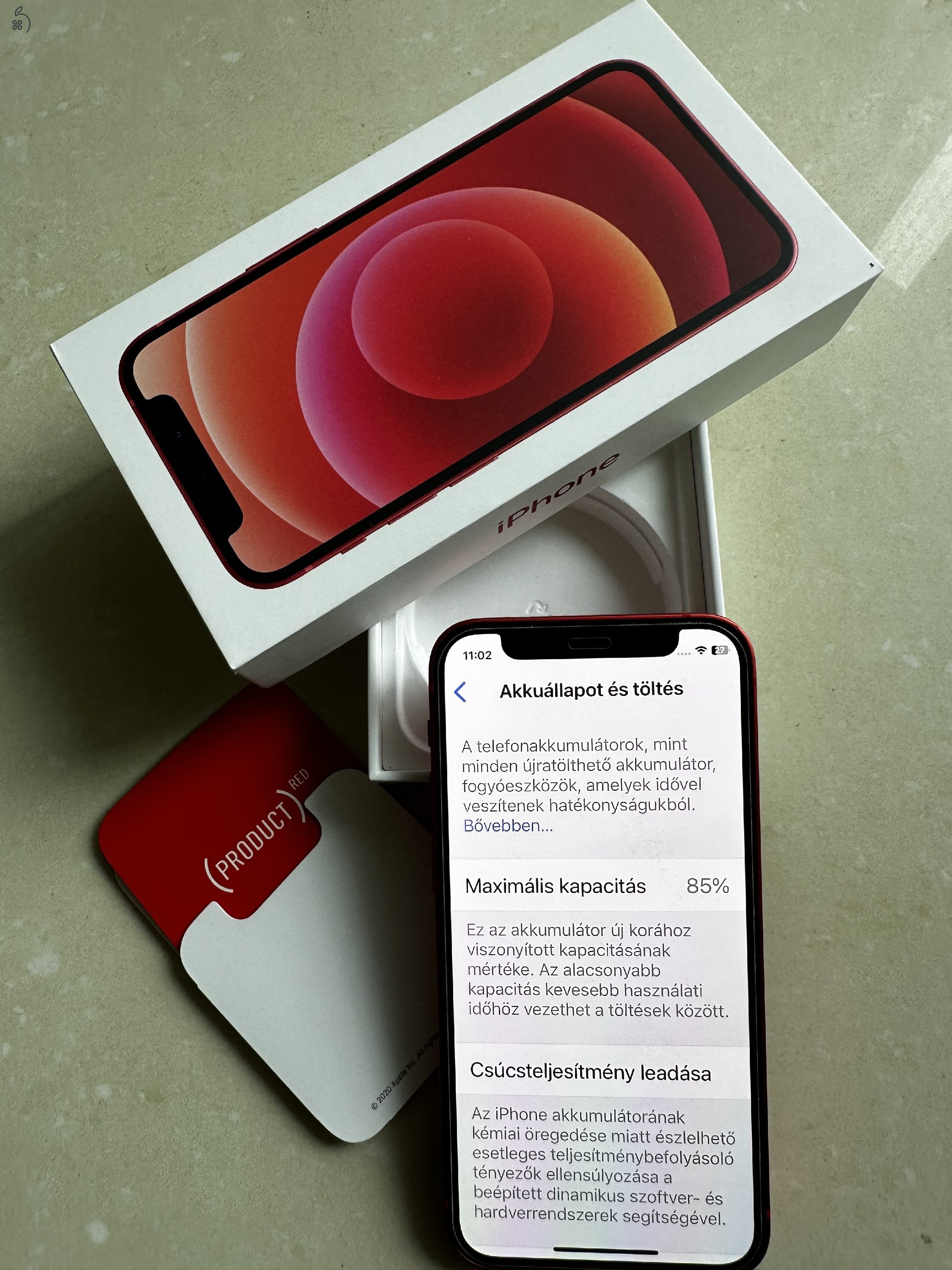 Iphone 12 MINI 64 GB szép állapotban 