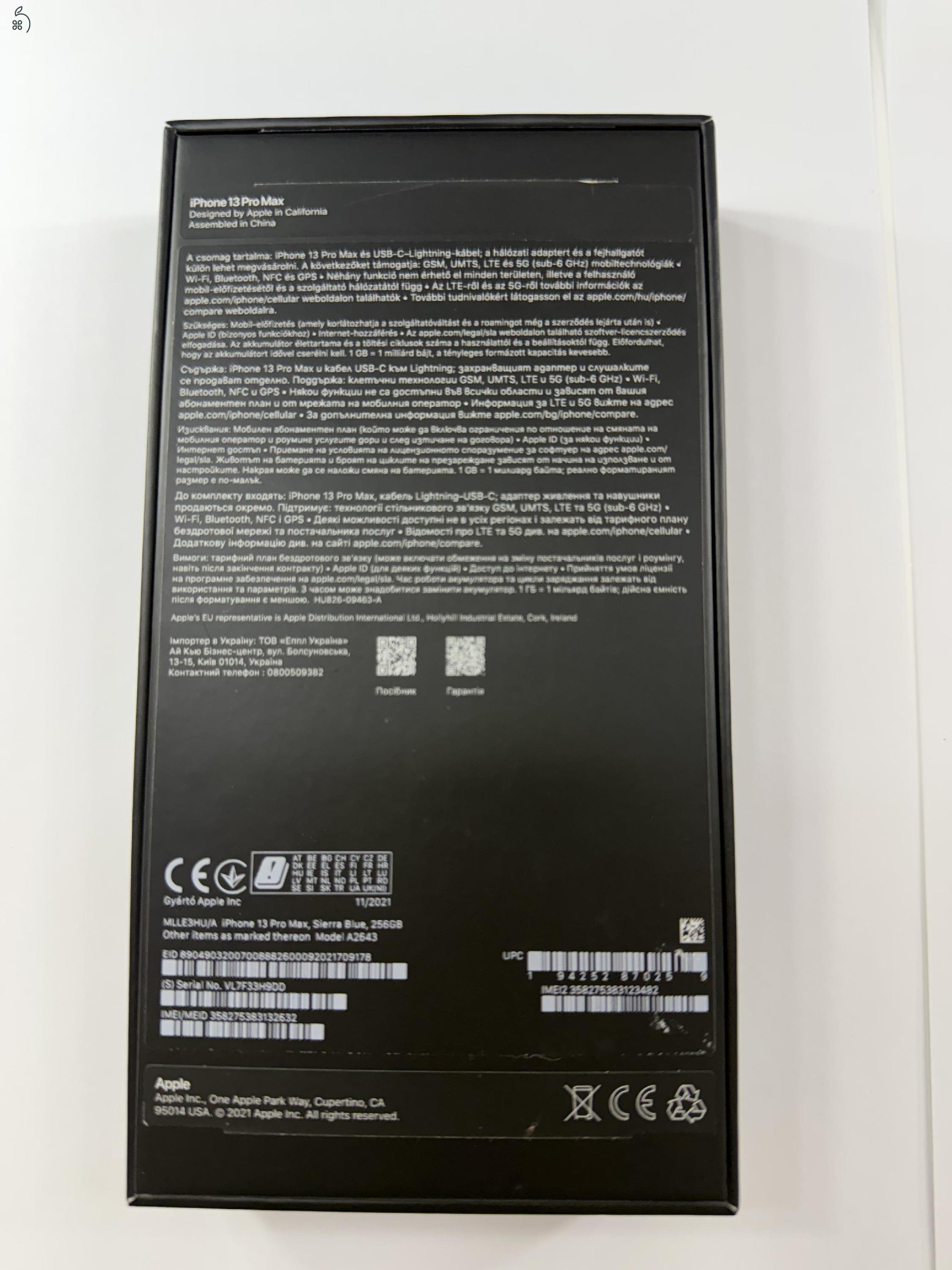 iPhone 13 Pro Max/Sierra blue/256GB