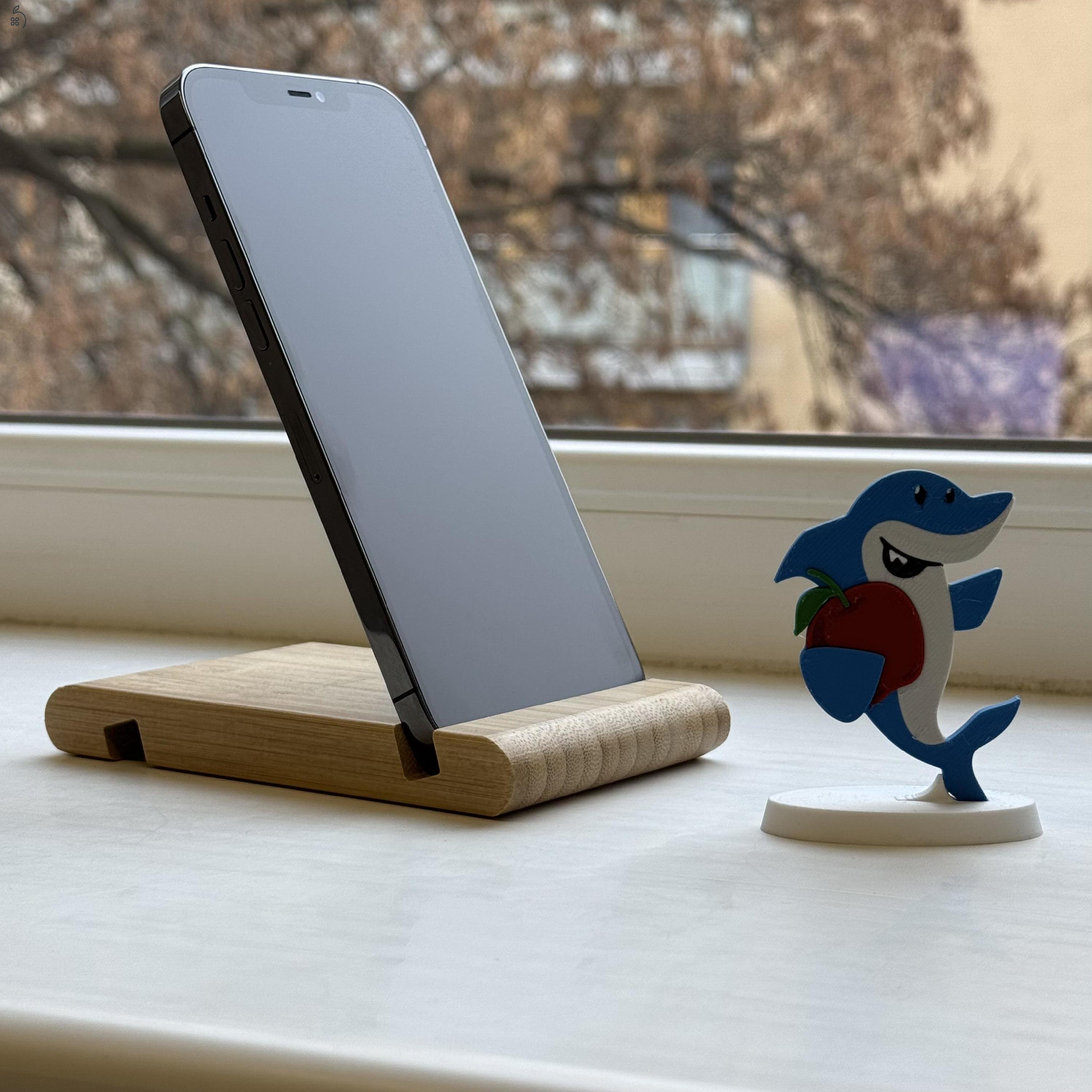 GYÖNYÖRŰ iPhone 12 Pro Max 128GB Graphite -1 ÉV GARANCIA -Kártyafüggetlen, MS3951, 100% Akkumulátor