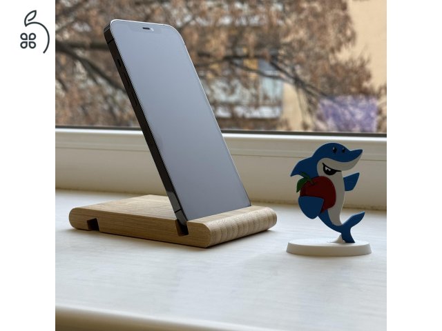 GYÖNYÖRŰ iPhone 12 Pro Max 128GB Graphite -1 ÉV GARANCIA -Kártyafüggetlen, MS3951, 100% Akkumulátor