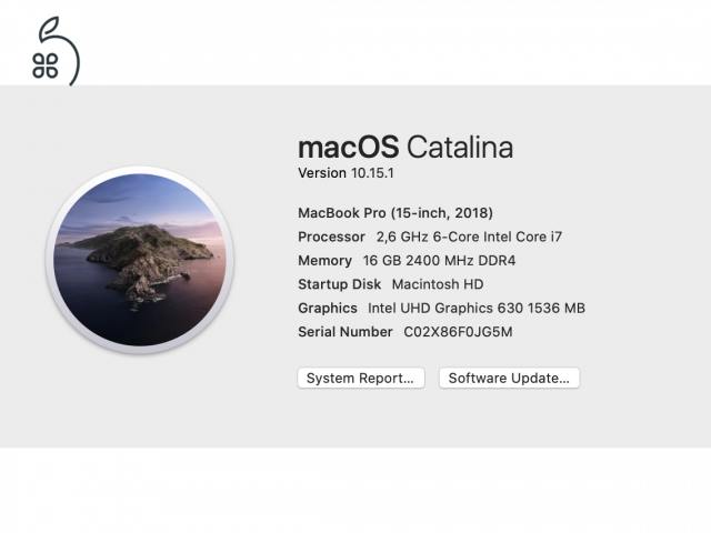 Macbook Pro Retina 2018