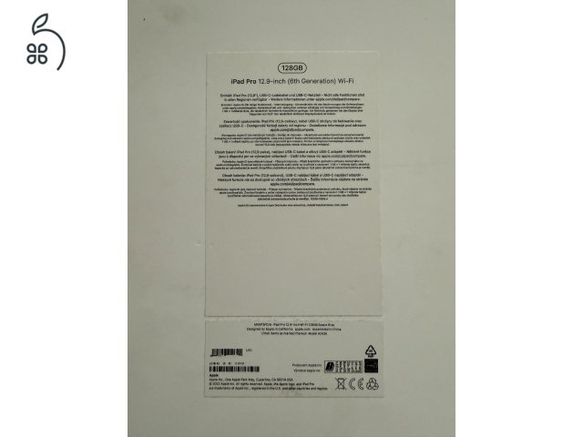 Apple Ipad PRO 12.9 GEN6 WI-FI 128 GB 