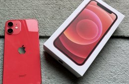 Iphone 12 mini, piros, 64 GB makulátlan eladó