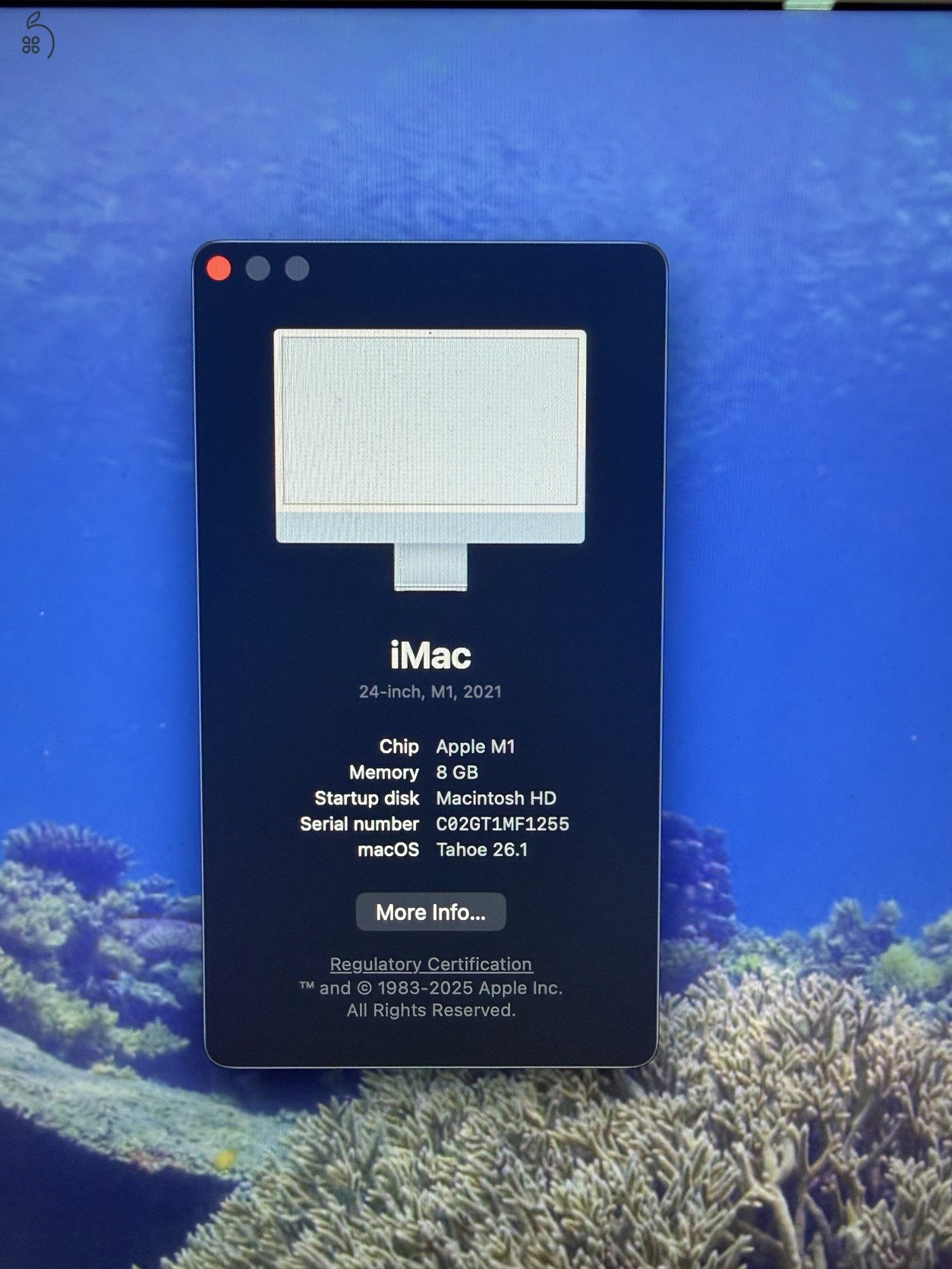 Apple iMac 24 2021 M1 8GB 256GB 