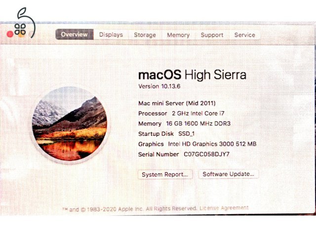 Mac Mini 2011 Server eladó