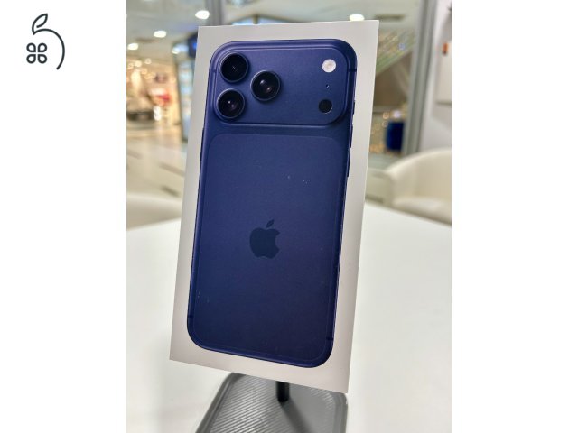 Új Bontatlan iPhone 17 PRO MAX 256GB Deep Blue E-SIM 1 év Gar + beszámítás