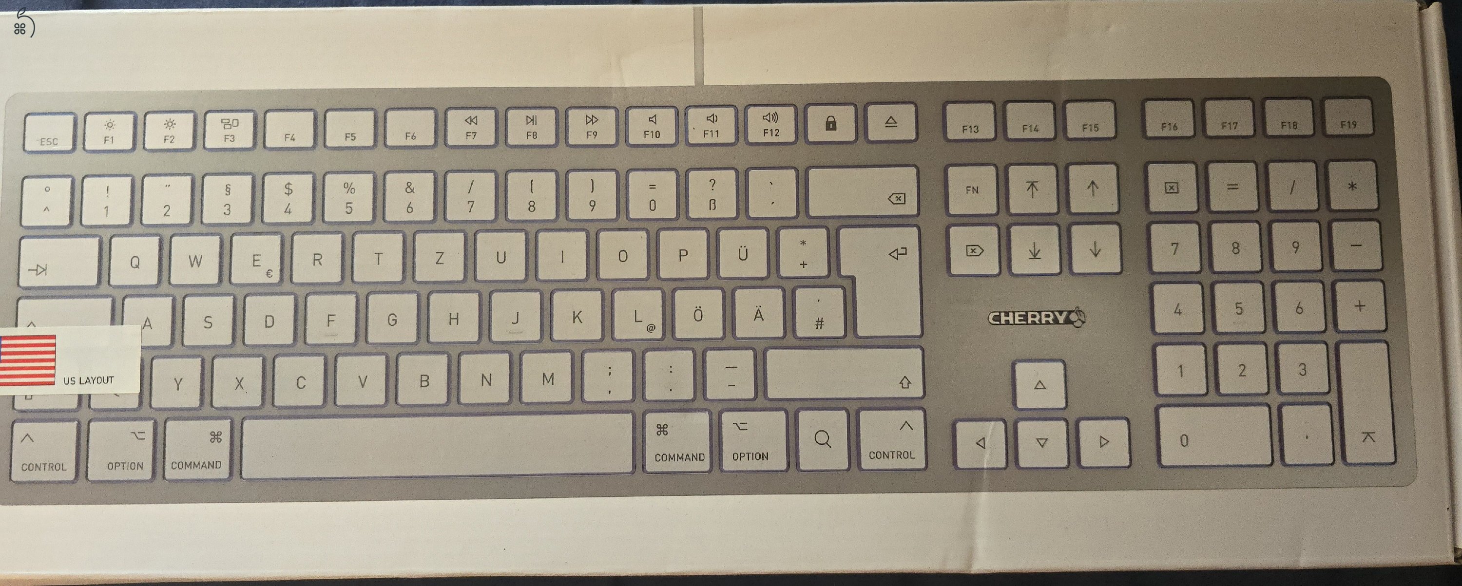 Cherry KC 6000 slim for mac US layout billentyűzet eladó 