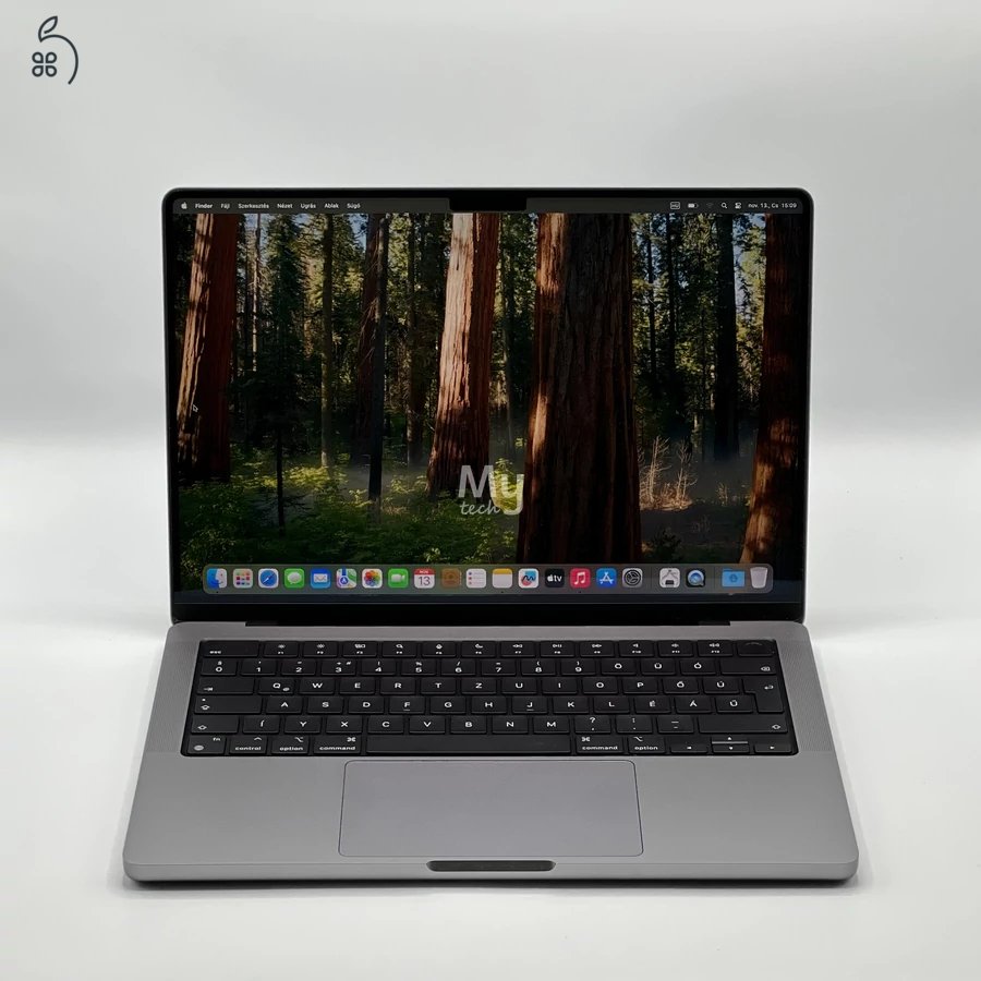 MacBook Pro 14″ 2021, M1 Pro 8 core, 16 GB RAM, 14 core GPU, 512 GB SSD 27% ÁFÁS  (	0238AB-3758)