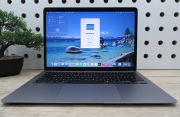 Apple MacBook Air 13” (2020, M1) – Retina, halk erő, akár 15 óra – 16 GB RAM – 256 GB SSD – Használt, szép állapot – 249 ciklus / 86% akku – 3 hónap garancia