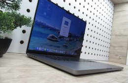 Apple MacBook Pro 16” (2021, M1 Pro) – Liquid Retina XDR + ProMotion 120 Hz, akár 21 óra – 32 GB RAM – 1 TB SSD – Használt, megkímélt – 280 ciklus / 86% akku – 3 hónap garancia