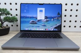 Apple MacBook Pro 16” (2021, M1 Pro) – Liquid Retina XDR + ProMotion 120 Hz, akár 21 óra – 32 GB RAM – 1 TB SSD – Használt, megkímélt – 280 ciklus / 86% akku – 3 hónap garancia
