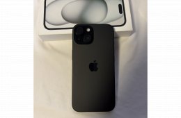 Eladó egy Apple iPhone 15 256 GB Black, független készülék, hibátlan állapotban.