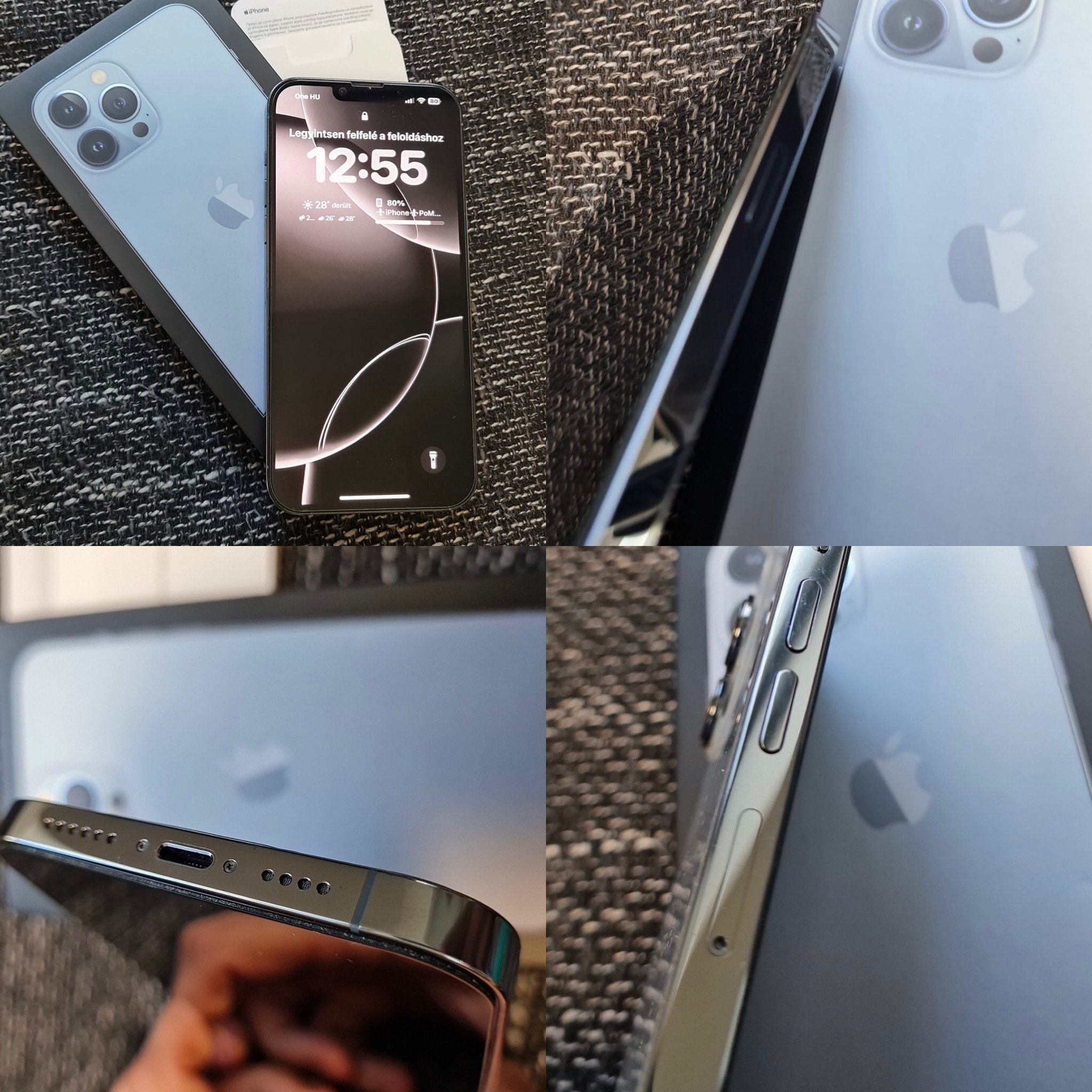 iphone 13 Pro Max kártyafüggetlen Sierra Blue nagyon szép állapotban eladó