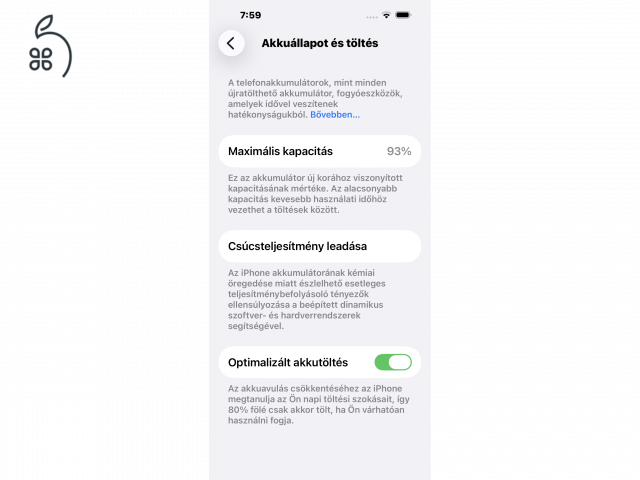 iPhone 14 Pro Max 256 GB fehér 93 % akku