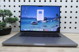 Apple MacBook Pro 16” (2021, M1 Pro) – Liquid Retina XDR + ProMotion 120 Hz, akár 21 óra – 32 GB RAM – 1 TB SSD – Használt, szép állapot – 148 ciklus / 95% akku – 3 hónap garancia