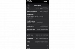 Apple Watch Series 6 44mm GPS+ Cellular (esim) -92% akku-újszerű-Kék+Fém szíj