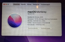 Eladó egy koros, de gyönyörű állapotó MacBook Air