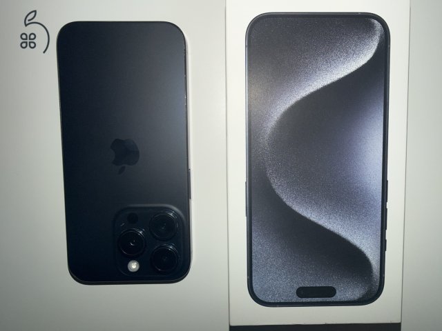 iPhone 15 Pro 128 GB, kék titán színben