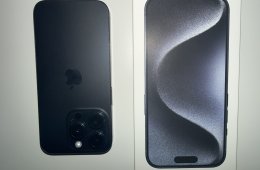 iPhone 15 Pro 128 GB, kék titán színben