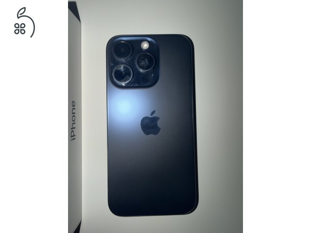 iPhone 15 Pro 128 GB, kék titán színben