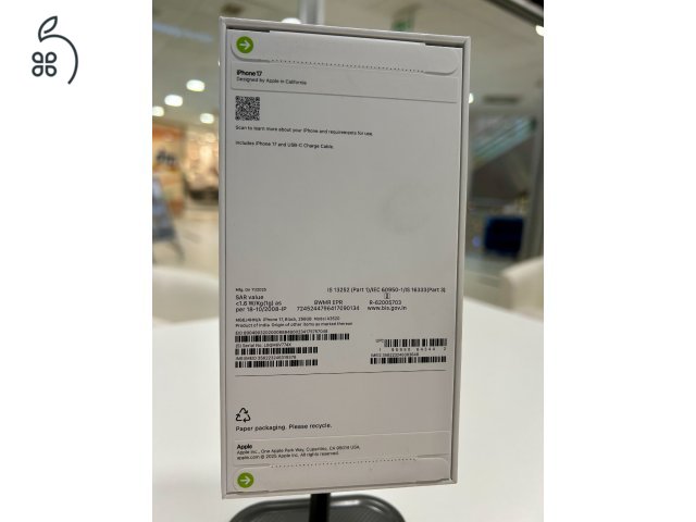 Új Bontatlan iPhone 17 256GB Black + Beszámítás