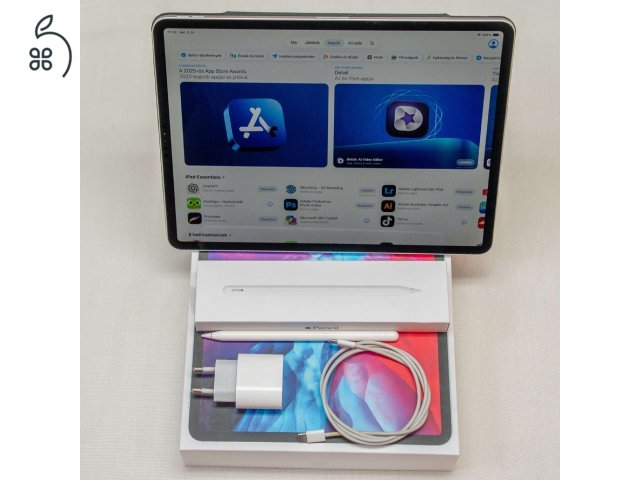 Apple iPad Pro 12.9 4. gen 256GB Wi-Fi + Apple Pencil 2 + tok + töltő – dobozos, szép állapot