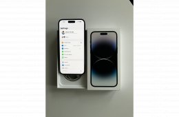 Kártyafüggetlen iPhone 14 Pro Max 128GB asztrofekete számlával
