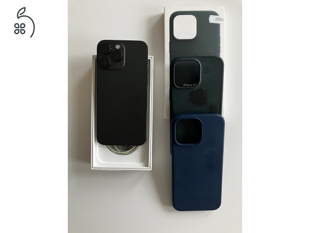 Kártyafüggetlen iPhone 14 Pro Max 128GB asztrofekete számlával