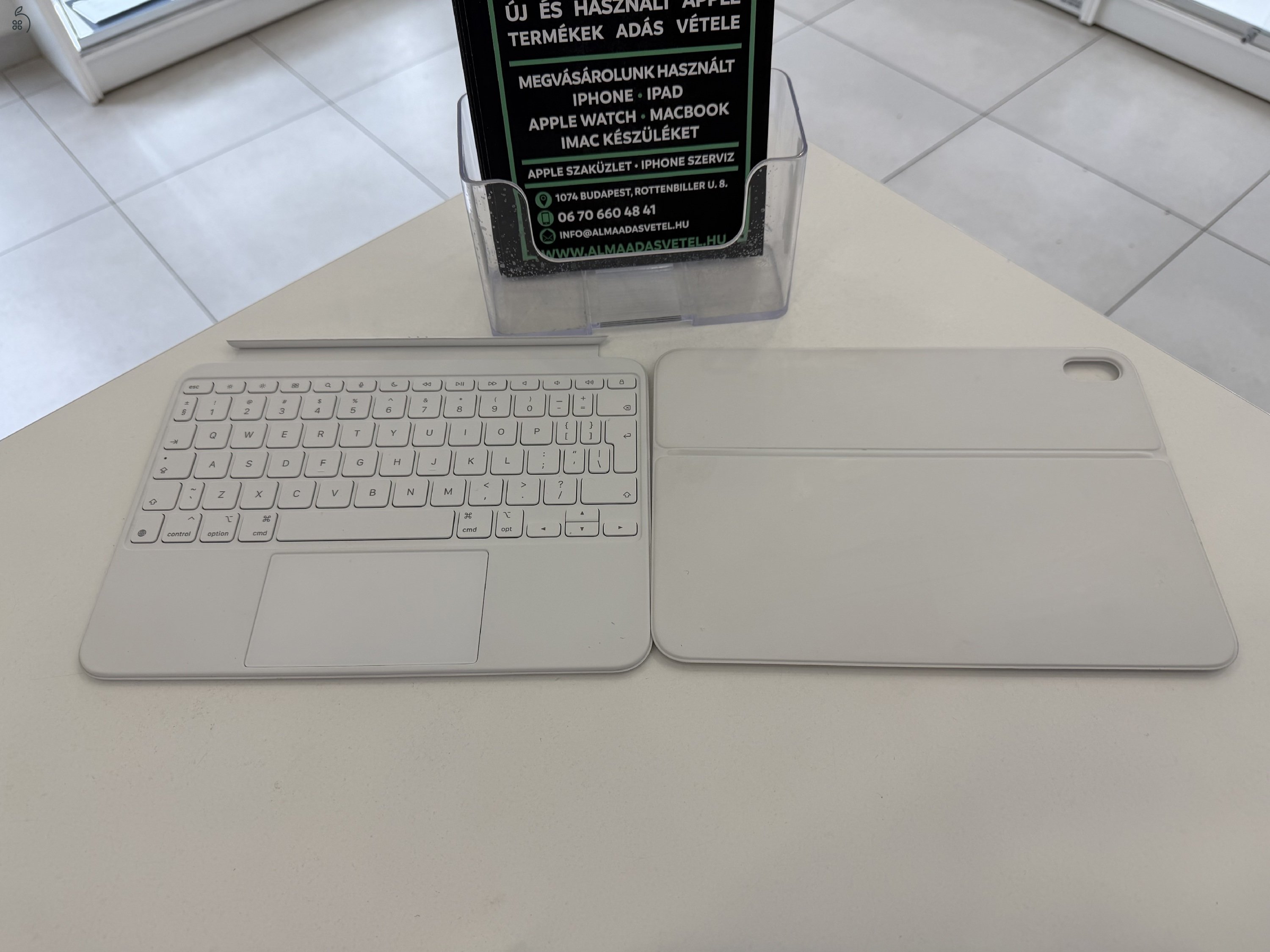 iPad 10/11/ Apple Magic Keyboard(A2695)EU.Bill. Megkímélt/1 hónap gar./