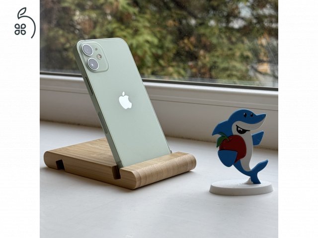 GYÖNYÖRŰ iPhone 12 Mini 128GB  Green-1 ÉV GARANCIA -Kártyafüggetlen, MS4169, 100% Akksi
