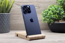 Hibátlan iPhone 15 Pro Blue Titanium 256GB 2 ÉV Garanciával Számlával 94% Akku