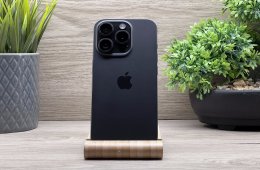 Hibátlan iPhone 15 Pro Black Titanium 256GB 2 ÉV Garanciával Számlával 90% Akku