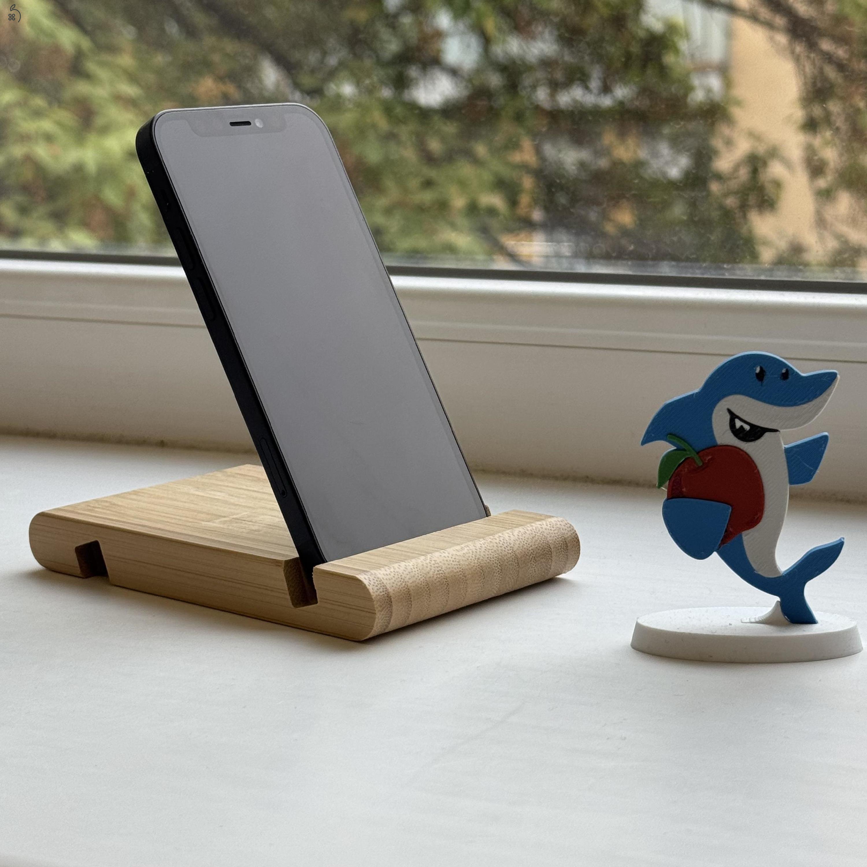 GYÖNYÖRŰ iPhone 12 Mini 64GB Black -1 ÉV GARANCIA - Kártyafüggetlen, MS2955,100 Akksi