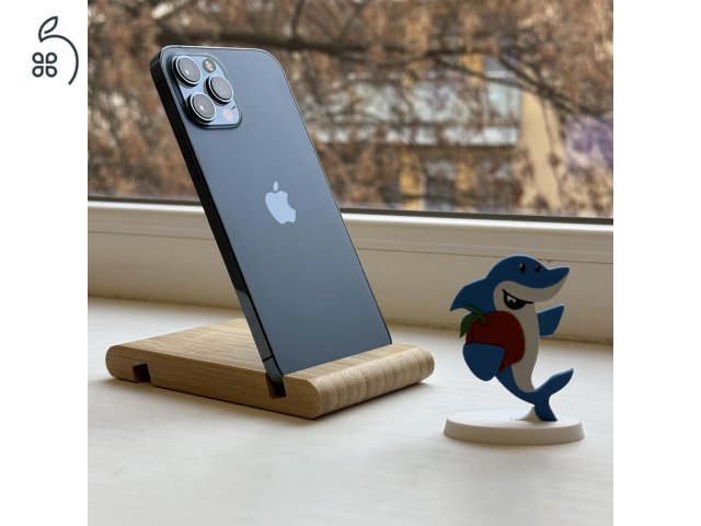 GYÖNYÖRŰ iPhone 12 Pro Max 128GB Pacific Blue -1 ÉV GARANCIA -Kártyafüggetlen, MS3996