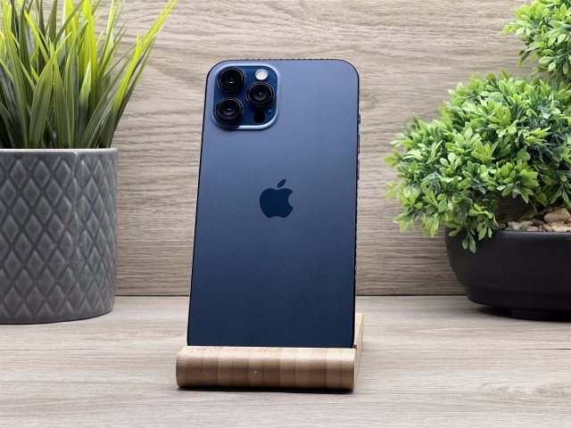 Hibátlan iPhone 12 Pro Max Pacific Blue 128GB 2 ÉV Garanciával Számlával 92% Akku