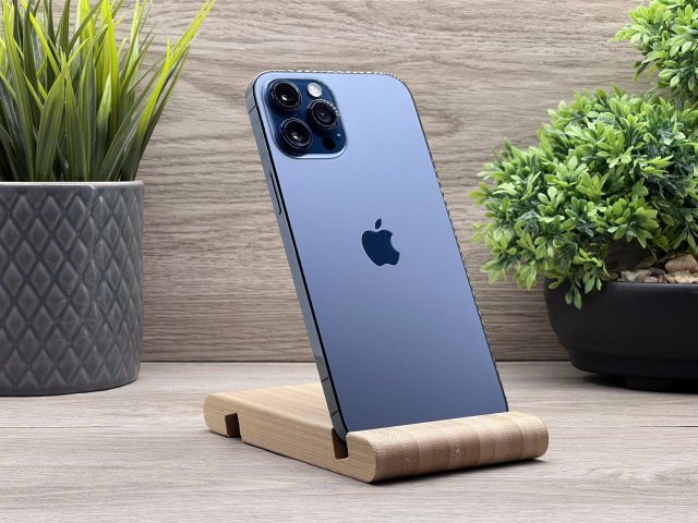 Hibátlan iPhone 12 Pro Max Pacific Blue 128GB 2 ÉV Garanciával Számlával 92% Akku