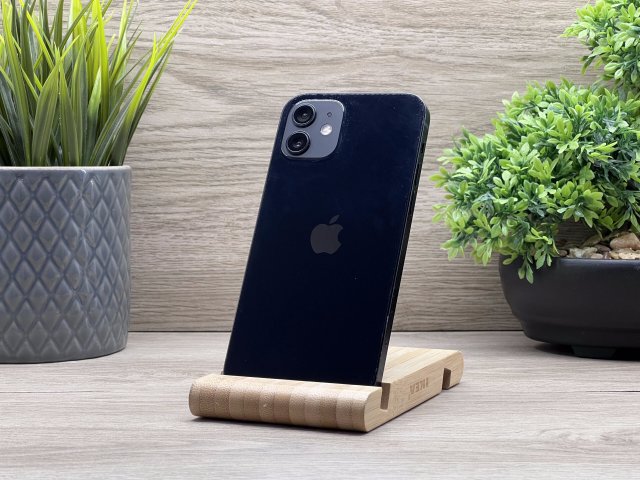 iPhone 12 Black 128GB 2 ÉV Garanciával Számlával 93% Akku
