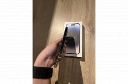 Eladó Apple iPhone 14 Pro (128 GB, ezüst), kártyafüggetlen telefon – újszerű állapot