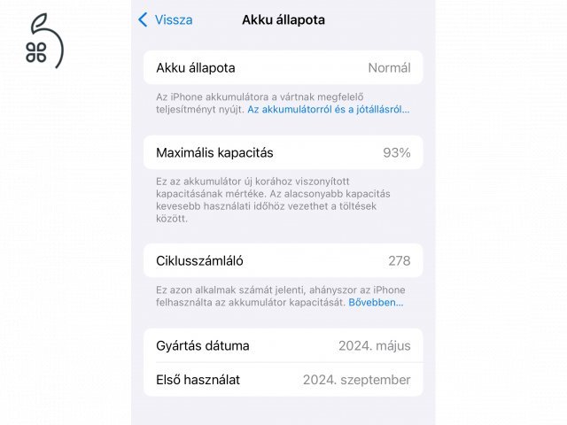 iPhone 15 Black független 128 GB - tokban, fóliázva