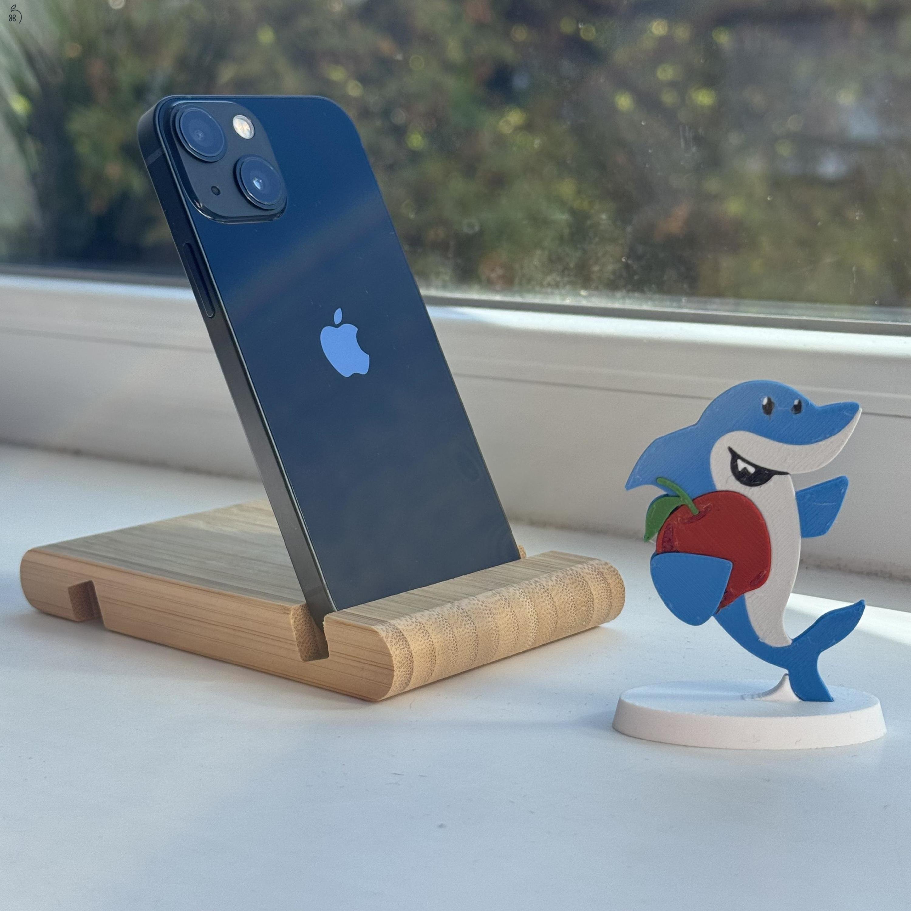 GYÖNYÖRŰ iPhone 13 Mini 128GB Midnight - 1 ÉV GARANCIA -Kártyafüggetlen, MS4195, 94% Akksi