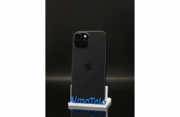 Apple iPhone 15 128 GB Black 100% akku - 12 HÓ GARANCIA