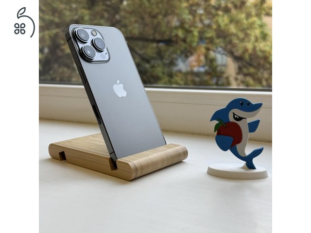 GYÖNYÖRŰ iPhone 13 Pro 128GB Graphite -1 ÉV GARANCIA - Kártyafüggetlen, MS3962, 100% Akkumulátor