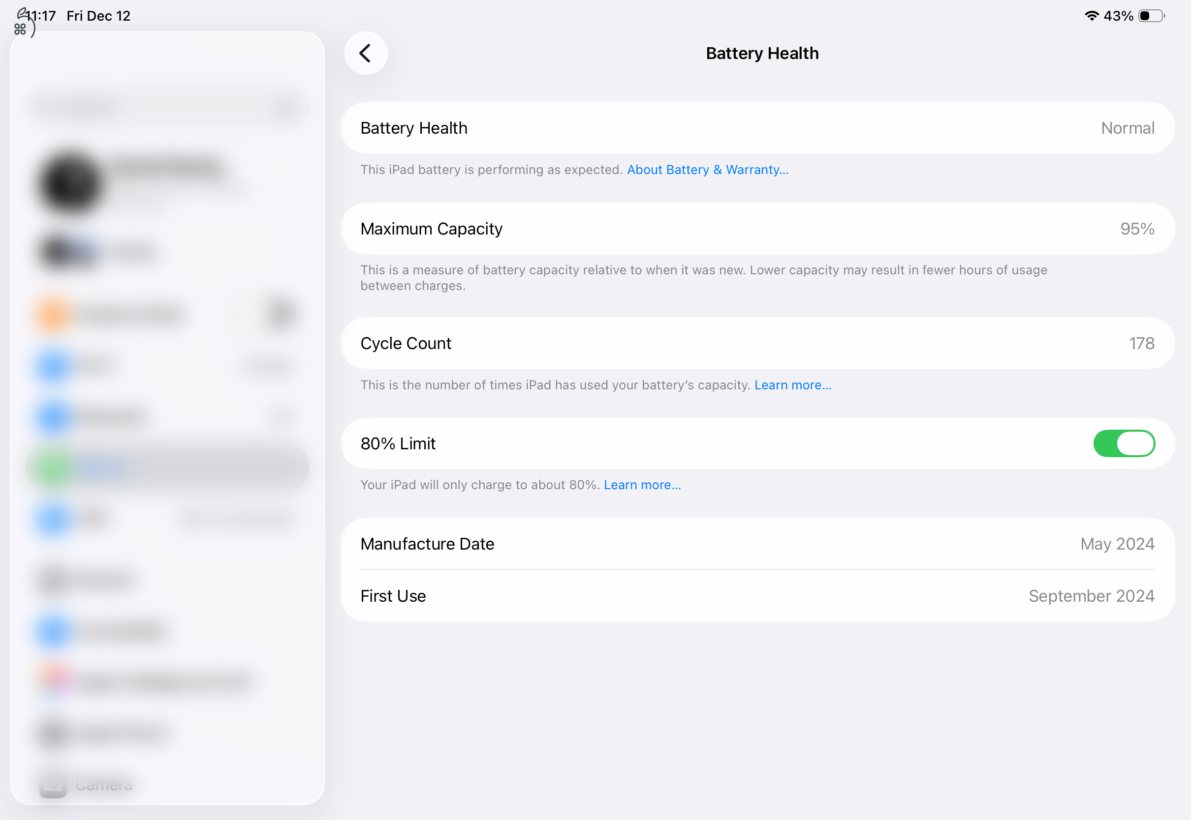 iPad Pro 11″ M4 | ezüst | 512 GB | 95% akku | OLED 120 Hz | újszerű | 1 év 9 hó gari