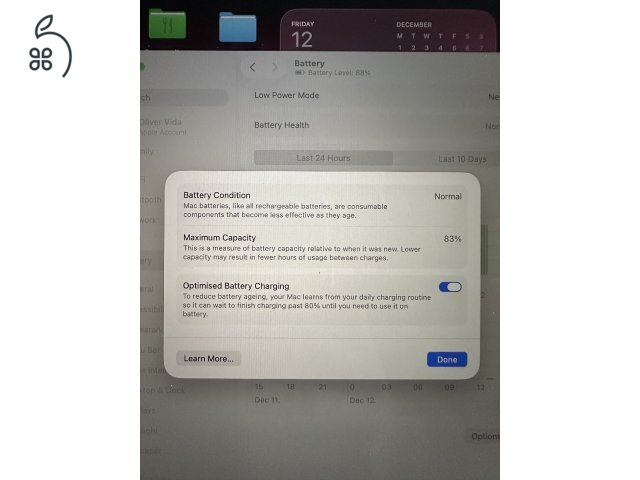 Apple MacBook Air 2020 – M1 chip | Megkímélt állapot | 83% akkukapacitás