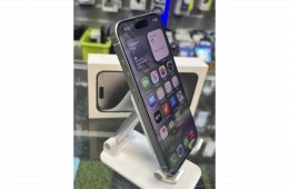IPHONE 15 PRO 128GB NAGYON SZÉP ÁLLAPOT, GARANCIÁVAL, ÜZLETBŐL, BESZÁMITÁS