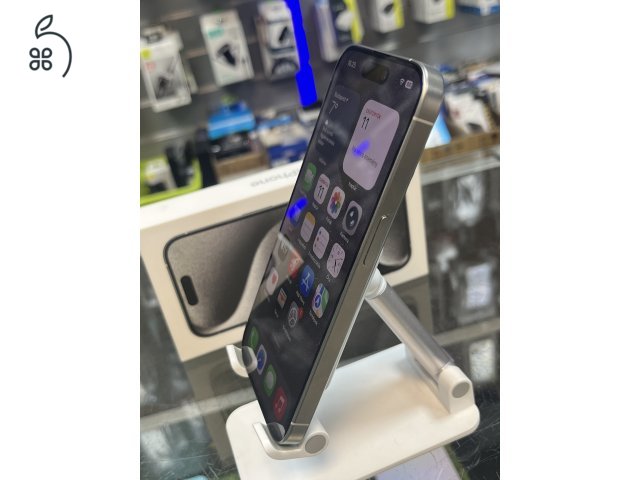 IPHONE 15 PRO 128GB NAGYON SZÉP ÁLLAPOT, GARANCIÁVAL, ÜZLETBŐL, BESZÁMITÁS