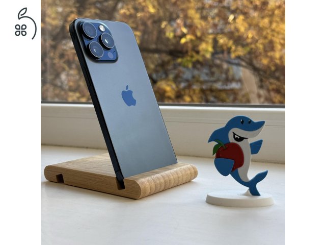 HIBÁTLAN iPhone 15 Pro Max 512GB E-SIM Blue Titanium-1 ÉV GARANCIA - Kártyafüggetlen, MS4262, 95% Akksi