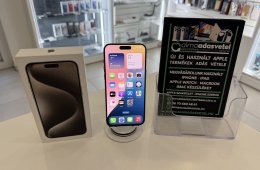 iPhone 15 Pro Max 512GB Független Karcmentes/2028.03.04.Gar./Akku 100%/p4634