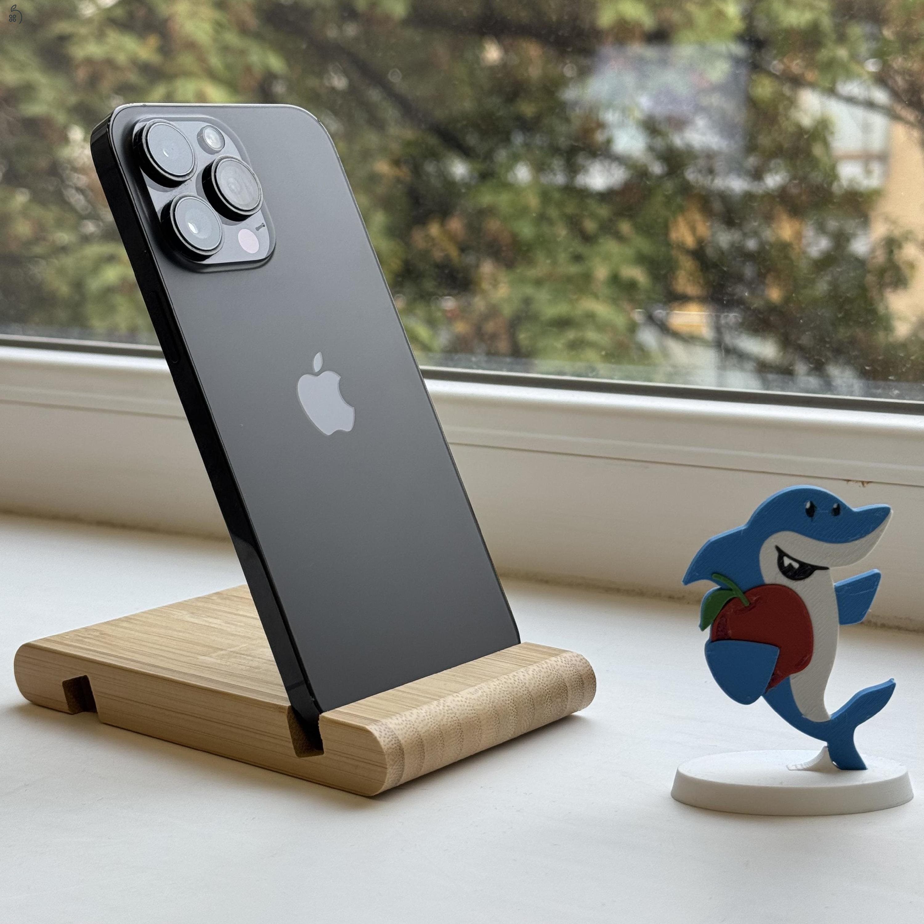 GYÖNYÖRŰ iPhone 14 Pro Max 256GB Space Black-1 ÉV GARANCIA - Kártyafüggetlen, MS4143